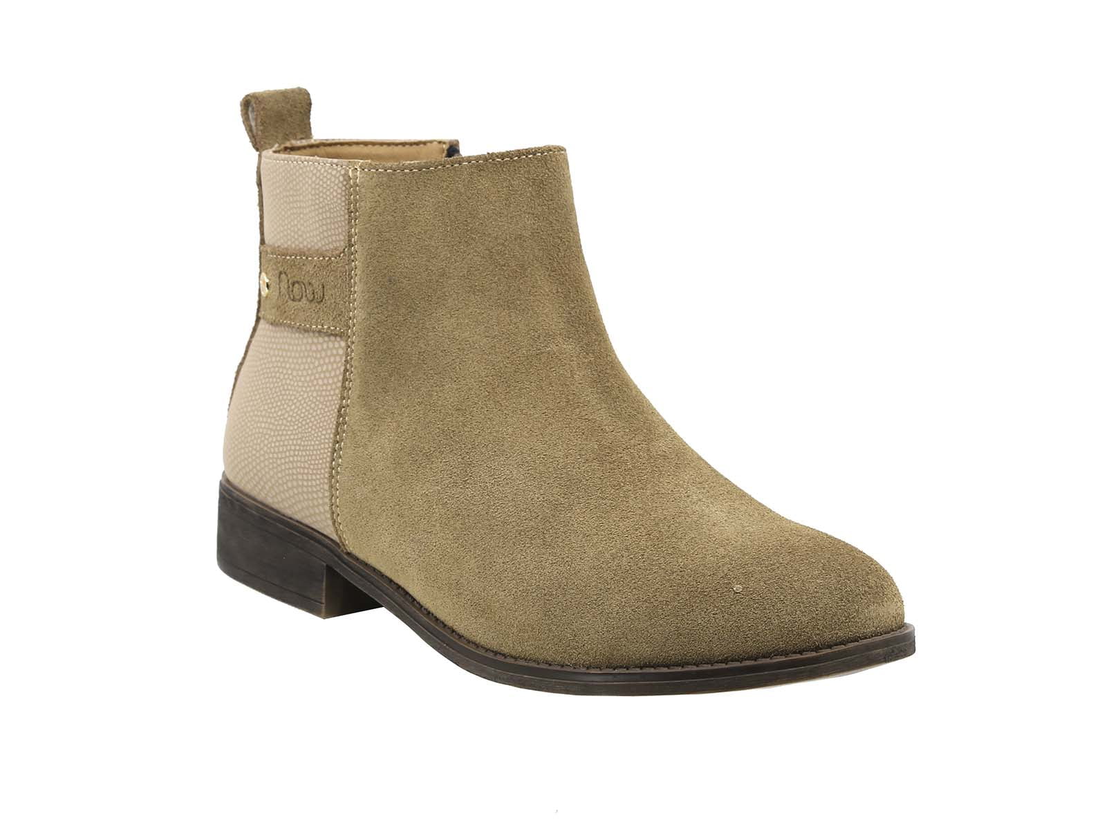 Botín Chelsea Triples Flow Piel Gamuza Maia 37040 Beige | Walmart en línea