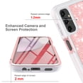 thumbnail image 3 of TJS for Samsung Galaxy A14 5G Phone Case, with Built-in Screen Protector, Full Body Protective Glitter Bling Design Heavy Duty Hybrid Cover for Galaxy A14 5G (Rose Gold), 3 of 6