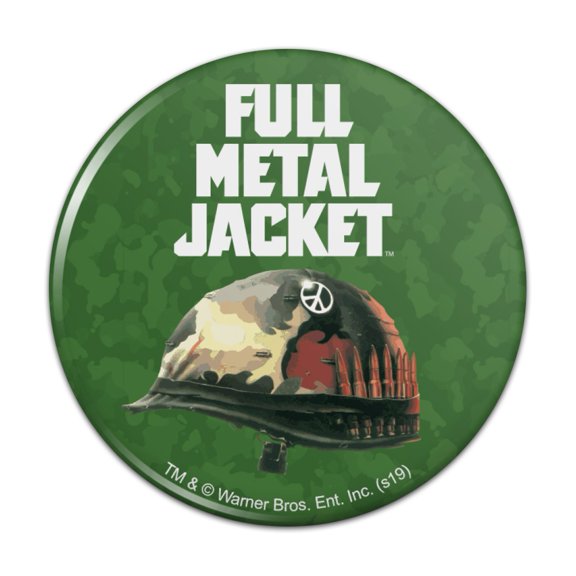 Full Metal Jacket Born to Kill Kitchen Refrigerator Locker Button Magnet