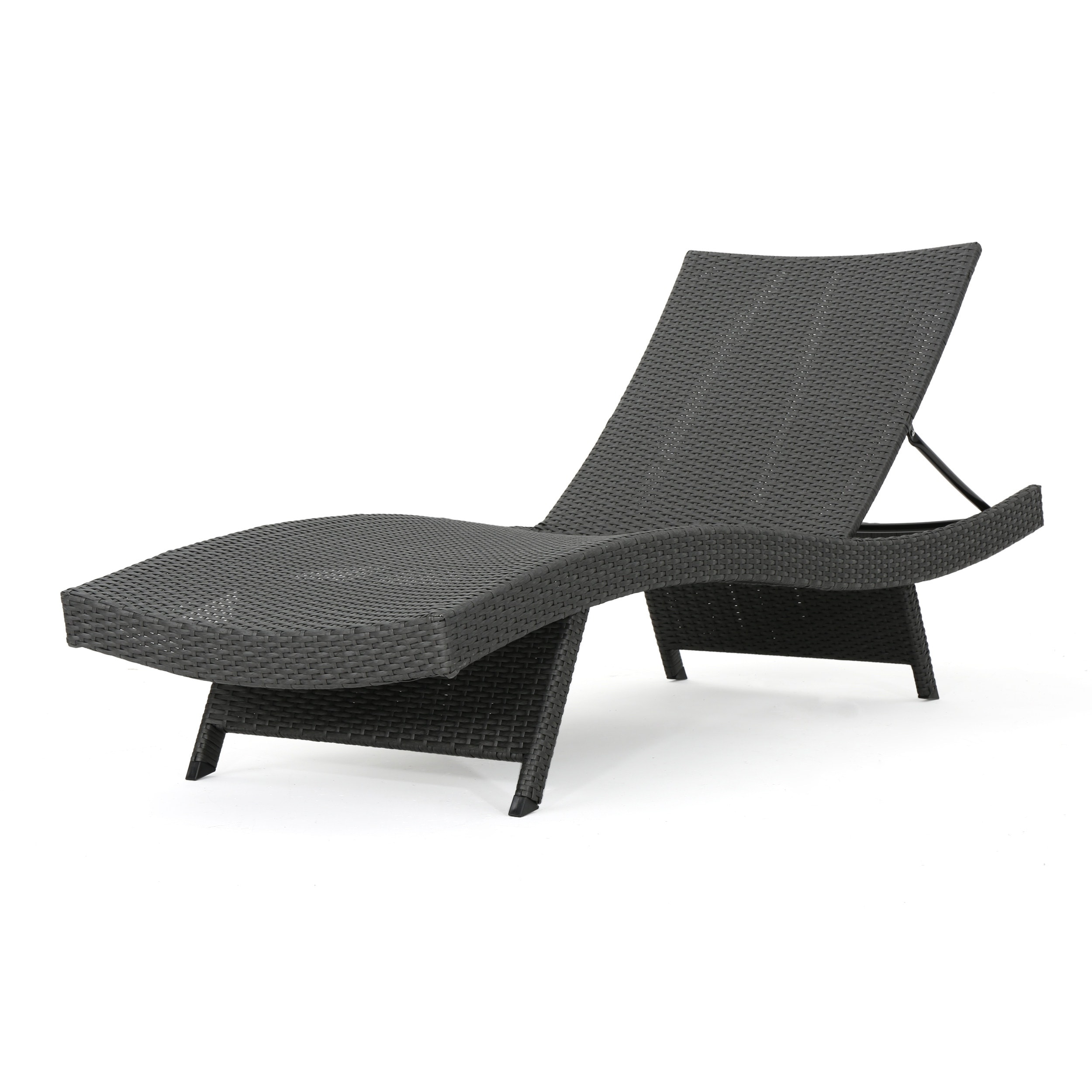 Christopher Knight Home Salem Outdoor Grey Wicker Chaise Lounge Chair  by  Brown No Cover - image 4 of 5