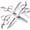 Silver Flying 3pc, variant on Silver/black barber scissors, high hardness sharp professional hairdresser scissors 6 inch salon hairdresser scissors. (3pc-A)