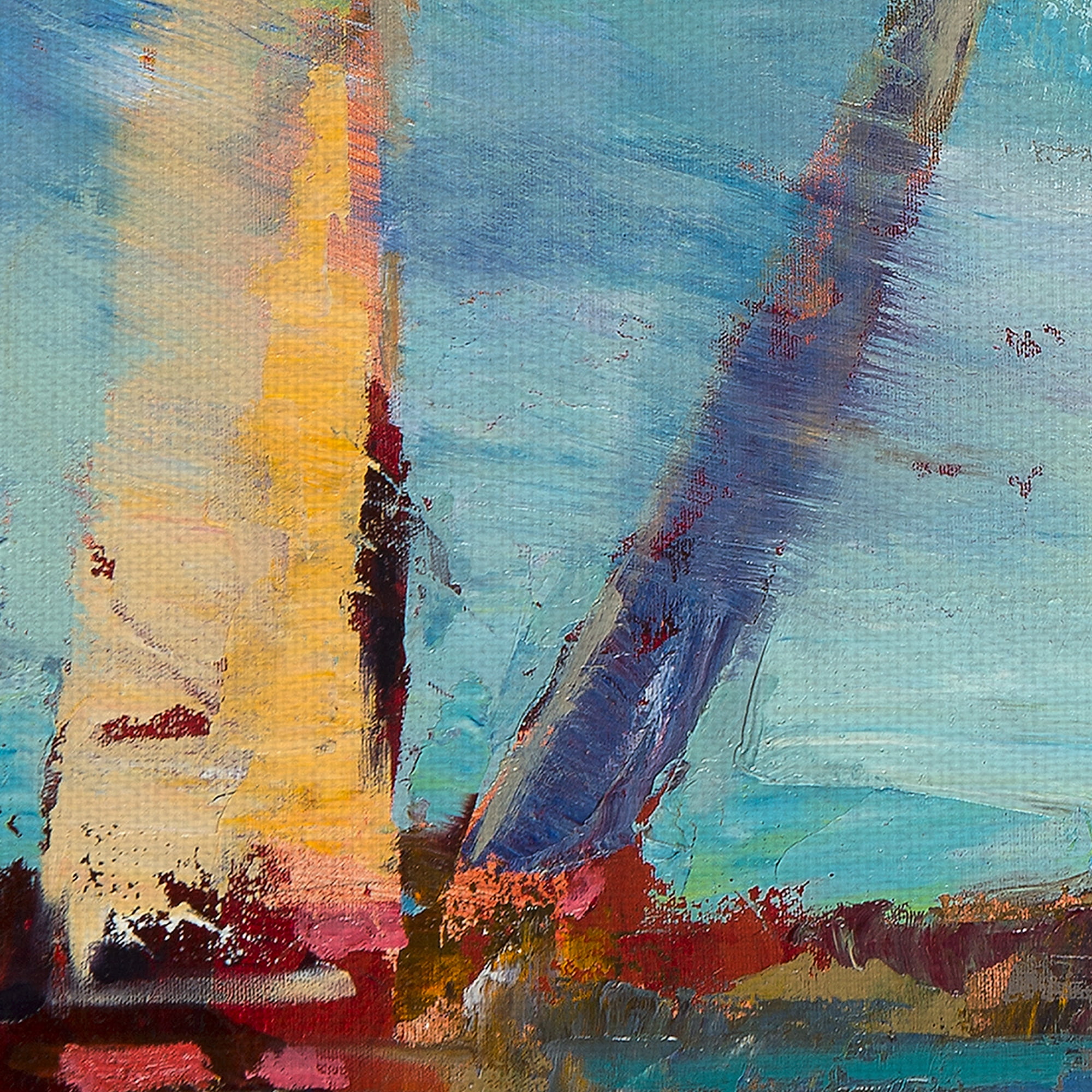 Masterpiece Art Gallery Magnificence Sailboat By Beth Forst Canvas Art Print 30" x 40"