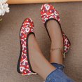 thumbnail image 4 of Mepaouo Womens Ballet Flats Shoes Xmas Santa Round Toe Slip on Casual Walking Loafer Shoes(Red,9), 4 of 6