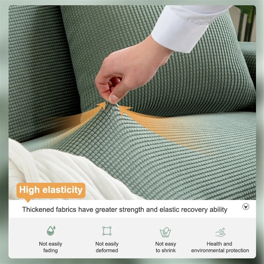 Elastic Sofa Covers For Living Room Geometric ArmChair Knitted Corn Grid Fabric Sofa Slipcovers Chair Protector
