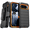 Black / Orange, variant on Defender Case for Google Pixel 10 with Belt Clip, Kickstand, Dual-Layer, Black