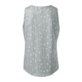 thumbnail image 3 of Playeras,Blusas y Tops,Ropa para Mujer Las mujeres camisetas sin mangas Chaleco de cuello cuadrado sin mangas con lunares nuevos y , ropa de mujer superior para mujer (Grey, XL), 3 of 5