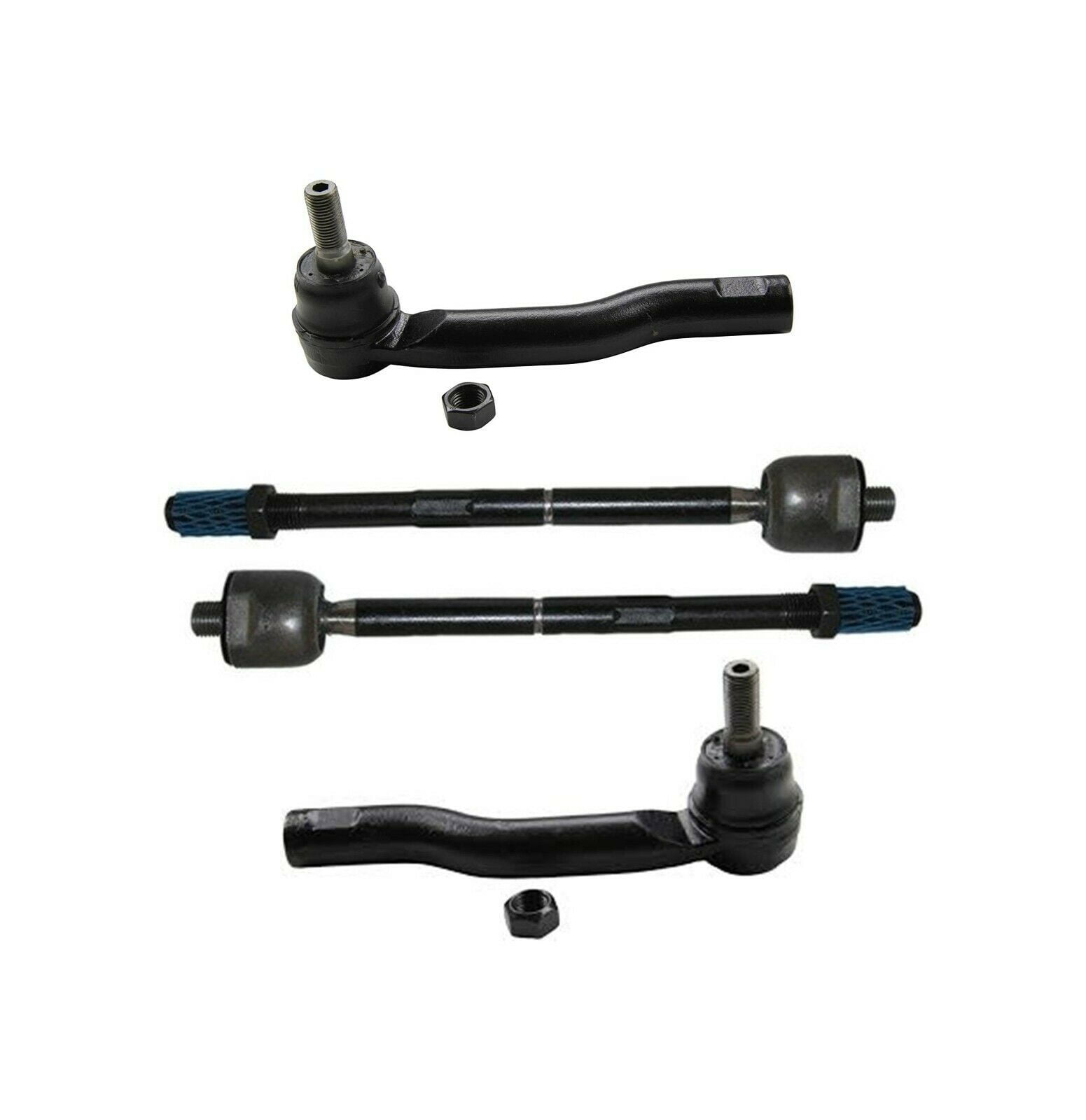 4 Pieces Inner & Outer Tie Rod Ends Steering Kit