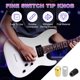 thumbnail image 3 of Uxcell 3Pcs 3 Way Guitar Toggle Switch Tip, M3.5 Brass Threaded Toggle Pickup Switch Knob Tip for LP Electric Guitar Replacement Parts, Black/Silver/Gold, 3 of 6
