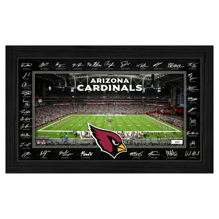 Highland Mint Arizona Cardinals 12" x 20" 2025 Signature Gridiron Panoramic Framed Photo