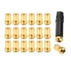 thumbnail image 1 of Tuercas de rueda de 20 piezas con Accesorios para llaveros, piezas de reparación de acero al carbono forjado en frío, piezas de repuesto de extremo Oro M12x1.25, 1 of 8