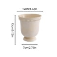 thumbnail image 2 of ZZHZGZ on Sale White Pedestal with Beaded Rim for Indoor Outdoor Display, 2 of 6