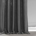 thumbnail image 5 of Lead Grey Belgian Heavy Faux Linen Curtain (1 Panel), 50W X 84L, 5 of 8