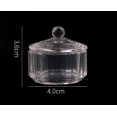 thumbnail image 4 of Uuyyeo 2 Piezas Claro Nail Art Acrílico Líquido Polvo Dappen Plato Tazón Vidrio Tazas Cristalería Herramientas Con Tapa A, 4 of 5