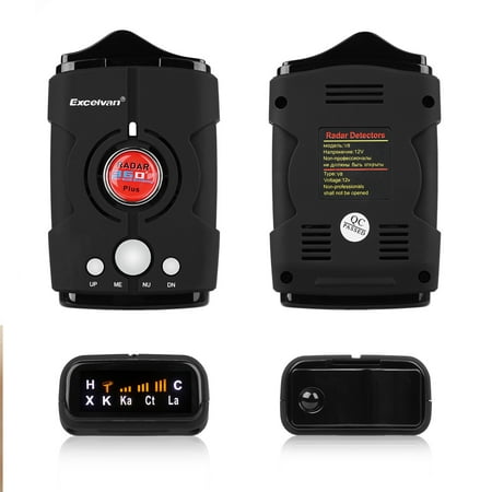 Excelvan Car Radar Laser Detector Speed Anti-Police 360 Protection Voice Alert Safety