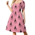 thumbnail image 3 of Vestido de manga corta de Beethoven en bicicleta Vestidos de cumpleaños para mujer Ropa de mujer, 3 of 7