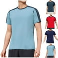 thumbnail image 6 of FAIWAD Mens Big and Tall Shirt Short Sleeve Quick Dry Athletic T-Shirt Gym Workout Running Outdoor Beach Tops, 6 of 6