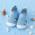 thumbnail image 4 of Toddler Shoes for Unisex Closed Toe Knit Mesh Cartoon Jacquard On Shoes Anti Soft Sole Toddler Sneaker for Baby First Walkers Summer Blue Size 5, 4 of 8