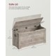 thumbnail image 5 of Baúl de almacenamiento VASAGLE Farmhouse Style Heather Greige, 5 of 9
