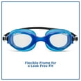 thumbnail image 3 of Dolfino Kinetic Blue Youth Swim Goggles with UV Protecton and Latex Free, 3 of 9