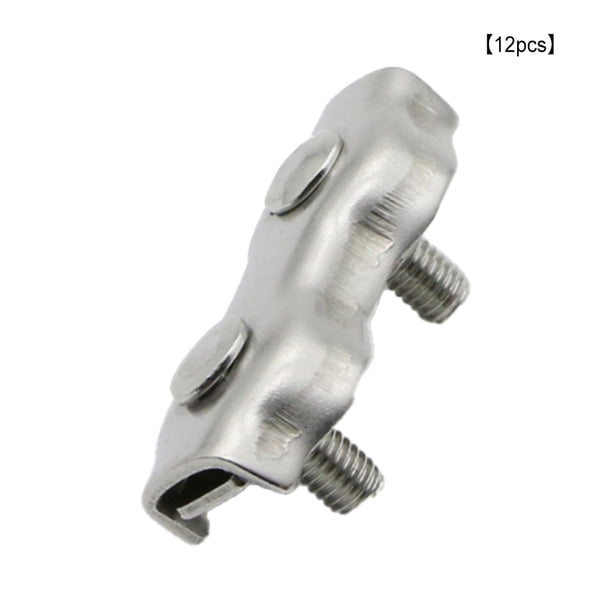 Wire Rope Caliper Jet 12 Pieces M3 Duplex Clip Wire Rope Cable Accessories High Swivel Clamp ...