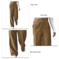 thumbnail image 4 of Pantalones Largos,Pantalones Casuales Pantalones De Pierna Recta De Cintura Alta Pantalones De Mujer Durabilidad Probada En El Tiempo, 4 of 5