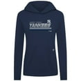 thumbnail image 2 of Women's Levelwear Navy New York Yankees Relay Breaker Pullover Hoodie, 2 of 3