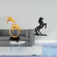 thumbnail image 2 of Figura de delfín,Colección de adornos de escritorio con figuras de delfines,Estatua decorativa moderna para el hogar,artesanías artísticas,Estatua del caballo,Estatua de caballo de, 2 of 8