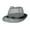 Gray, variant on Men Straw Fedora Hat Cowboy Race Day Panama Hat Plaid Sun Protection Jazz Hats Summer Beach Short Brimmed Mesh Hats for Traveling Fishing