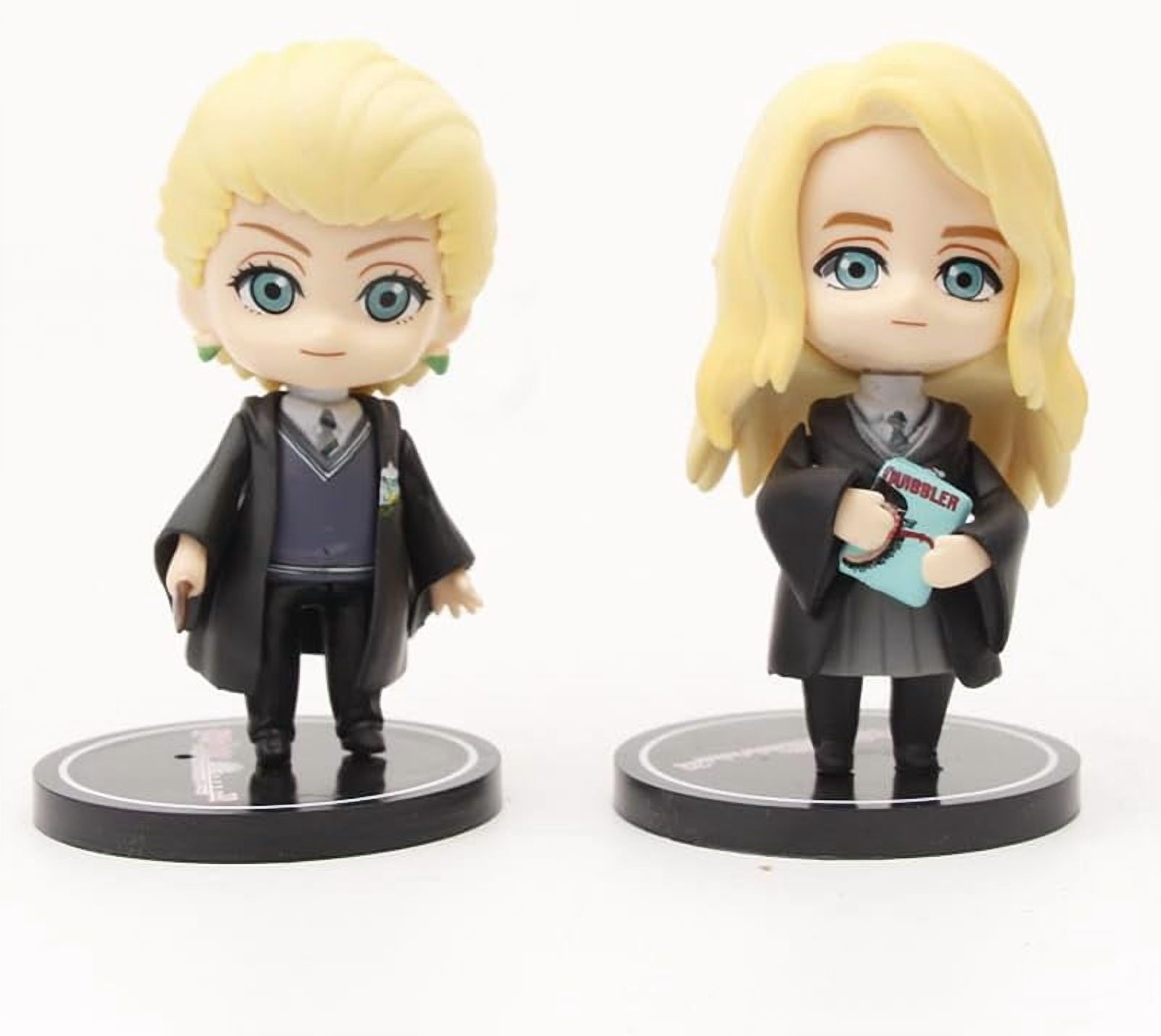 New Dumbledore, Harry, Ron Weasley Figure, 6pieces Standing Q Version Anime Figures 10cm/3.9inch PVC Character Cosplay Model Handicrafts Gift