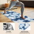 thumbnail image 4 of Blue White Tie Dye Mandala Pattern Hot Yoga Mat Towel Non Slip for Hot Yoga - Quick-Drying Yoga Mat Cover with 4 Corner Pockets with Travel Bag - Hot Yoga Towel Non Slip 70"x26", 4 of 6