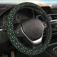 thumbnail image 4 of Uemuo Dinosaur Printed Car Elastic Steering Wheel Cover - Universal Car Accessory for Diverse Cars Anti-Slip, and Comfortable- 15", 4 of 8