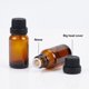 thumbnail image 4 of Paquete de 24 frascos de vidrio marrón de 15 ml para aceites esenciales, rellenables, con goteros de plástico, embudo, tolva y pegatina., 4 of 9