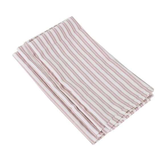 Fennco Styles Classic Striped 20 x 20 Inch Cloth Napkins Set of 4 - Coral