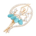 thumbnail image 3 of De Imitación De Cristal De Broche Nad Pin Azul De Boda Sunnimix broche, 3 of 7