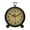 A, variant on Retro Table Clock Quartz Movement Easy-to-Read Battery Operated Silent Metal Alarm Clock Desk Decoration