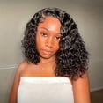 thumbnail image 1 of Perruque Bouclée Noire Style Africain avec Dentelle devant, 1 of 10