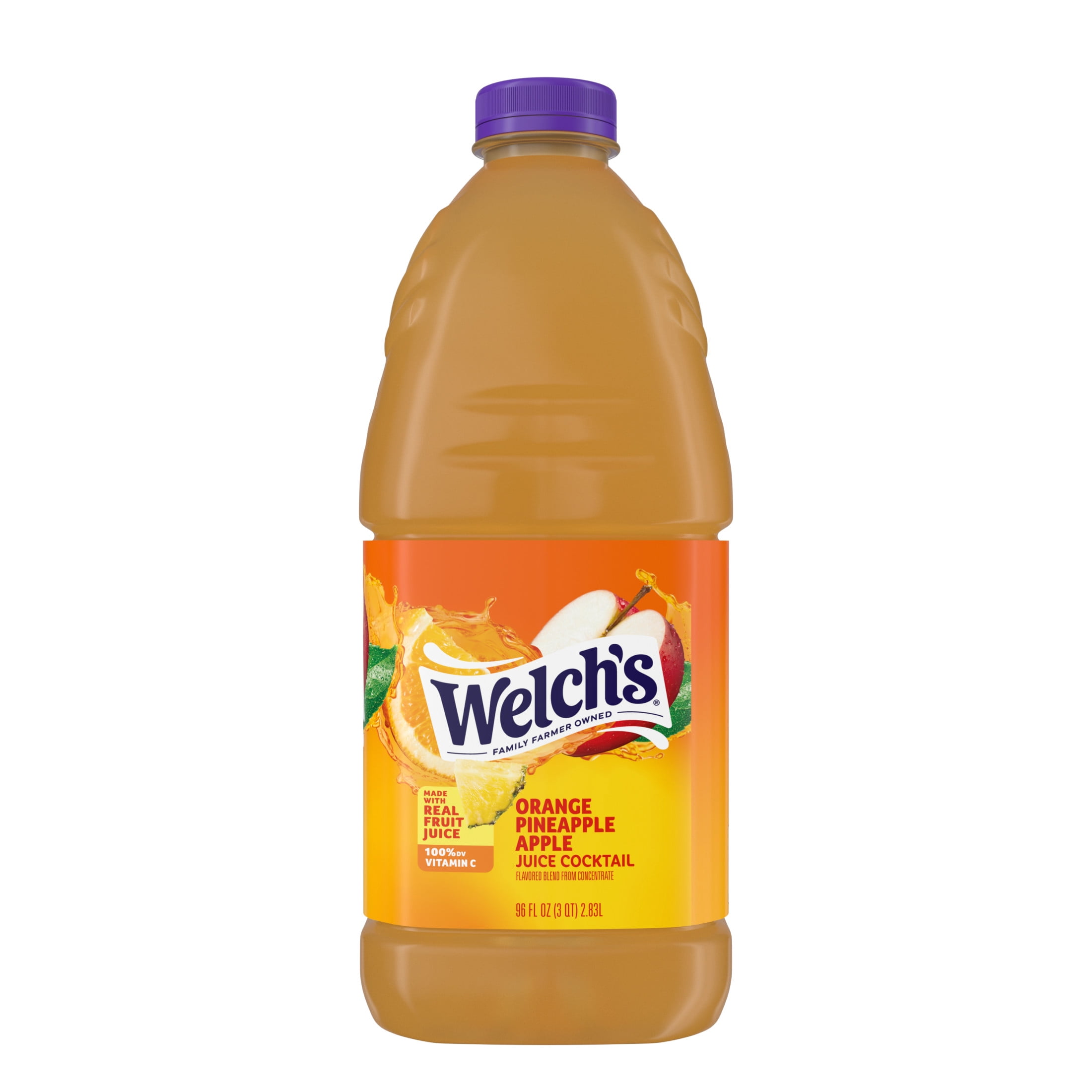 Welch's Orange Pineapple Apple Juice Cocktail, 96 fl oz Bottle