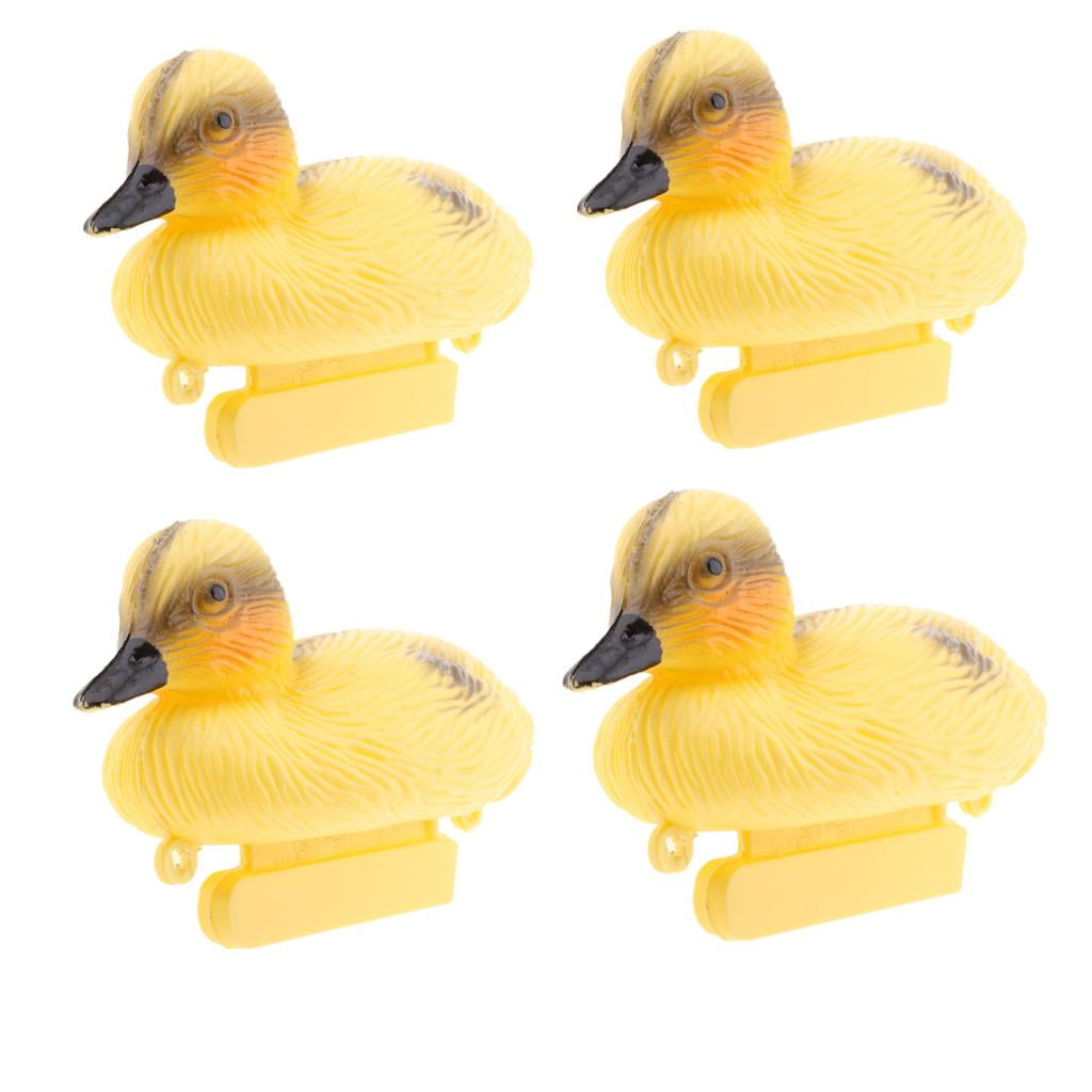 5x Realistic Yellow Floating Duckling Decoy Baby Duck Figurine Fishing Decoy 