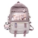 thumbnail image 1 of Mochila De Estudiante Kawaii, Mochila Escolar Con Bolsillo Frontal, Mochila De Viaje De Estilo Preppy Simple, 1 of 4