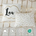 thumbnail image 6 of Intelligent Design Raina Metallic Printed Comforter Set in Ivory and Gold, 6 of 8