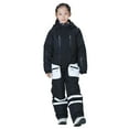 thumbnail image 3 of AWZXDE Boys All Season Insulated Snowsuit Jumpsuit For Skiing Outdoor Winter Activities Thermal Windproof Soft Kids Romper Baby Winter Suit Black, 3 of 9