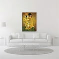 thumbnail image 2 of 24" x 32" The Kiss by Gustav Klimt - Wall Art Print on Canvas Fabric White, 2 of 3