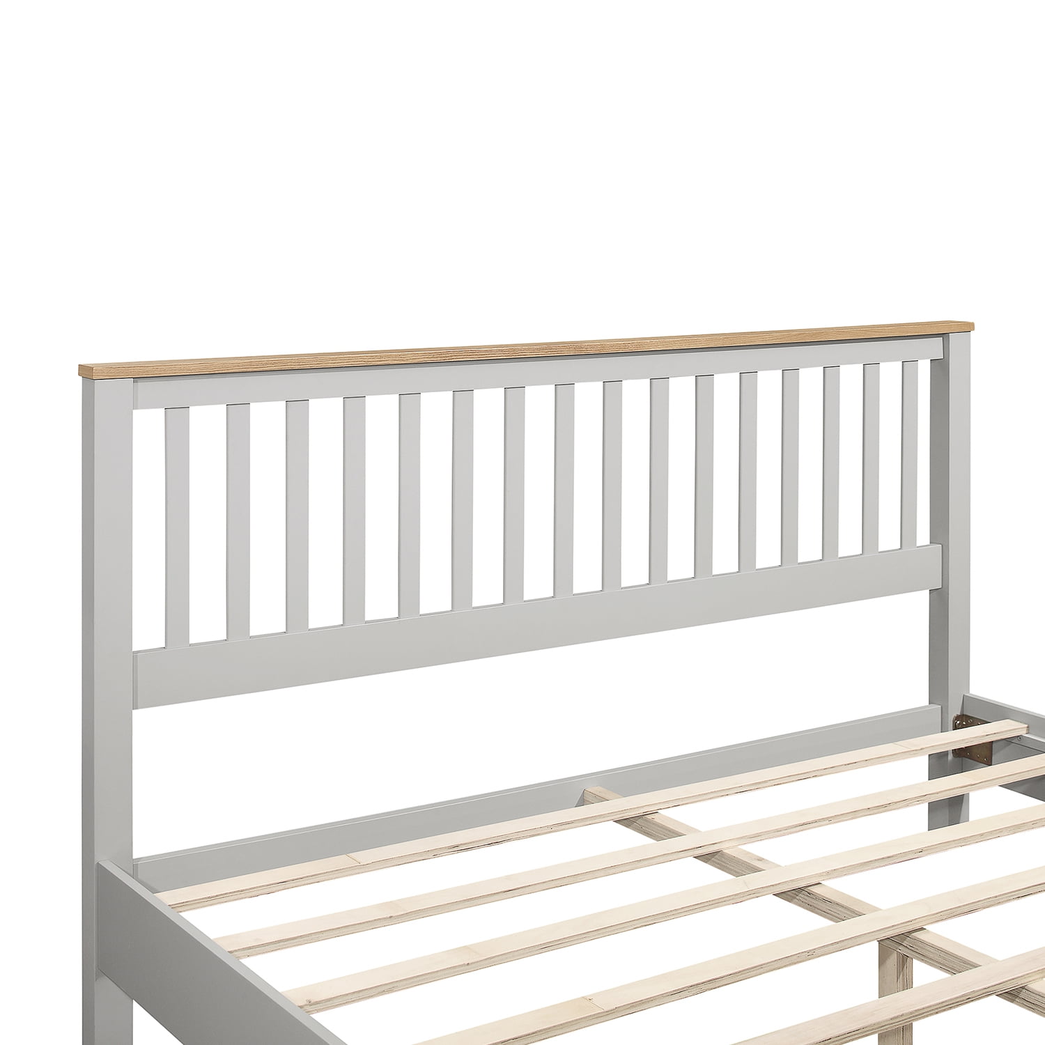 Kadyn 3 Pieces Country Gray with Oak Top Bedroom Sets, King Wood Bed with Headboard, Modern MDF Nightstand and Chest for bedroom. Gray Kadyn 3 Pieces Country Gray with Oak Top Bedroom Sets, King Wood Bed with Headboard, Modern MDF Nightstand and Chest for bedroom. Gray