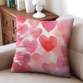 thumbnail image 4 of Pink Valentines Day Pillow Covers Gnome Heart Truck Love Be Mine for Valentines Day 4 Throw Pillow Covers 18 X 18 Inch, Set Of 2, Linen Study Sofa Cushion Cover Indoor Living Room Home Decor, 4 of 7