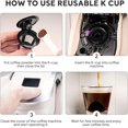 thumbnail image 4 of Paquete de 3 tazas de cápsulas de café reutilizables con filtro K, cápsulas de café vacías compatibles con cafeteras Keurig 2.0 y 1.0, 4 of 5