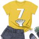 thumbnail image 4 of Blusas y camisas de manga corta con cuello redondo para niños pequeños, niños y niñas, camisetas estampadas de moda, lindas camisetas de manga corta con cuello redondo y estampado, blusa para niña, 4 of 7