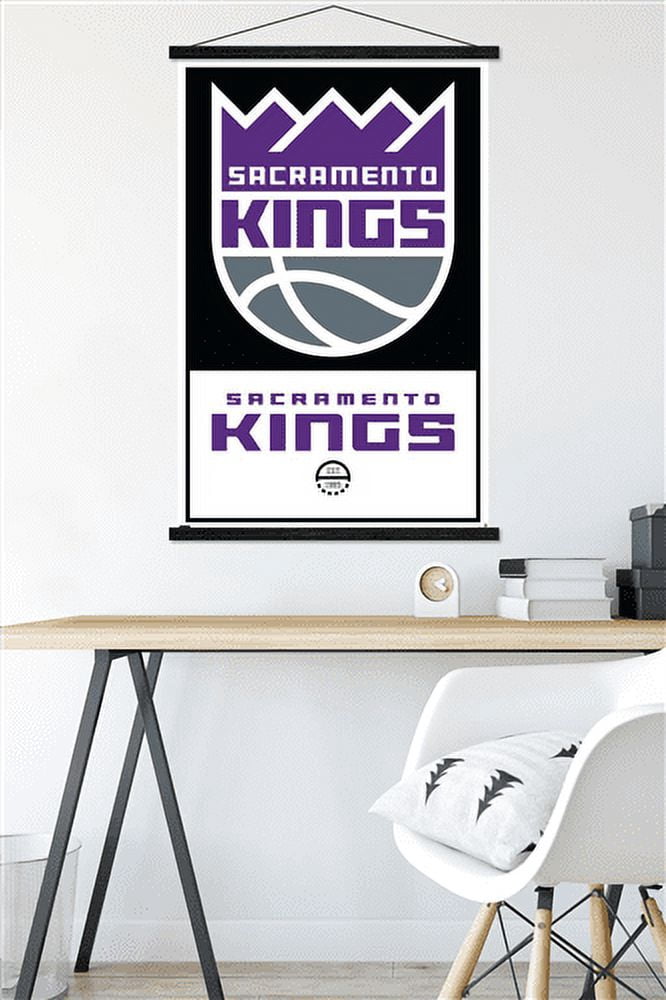 NBA Sacramento Kings - Logo 21 Wall Poster with Magnetic Frame, 22.375" x 34"
