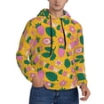 thumbnail image 2 of Naloa Strawberry Men's Casual Hooded Collar Drawstring Hoodies Pullover Sweatshirts Casual Long Sleeve Shirts-4X-Large, 2 of 7