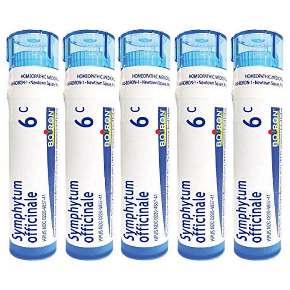 Boiron Symphytum Officnale 6C, Homeopathic Medicine for Bone Trauma(Pack of 5)