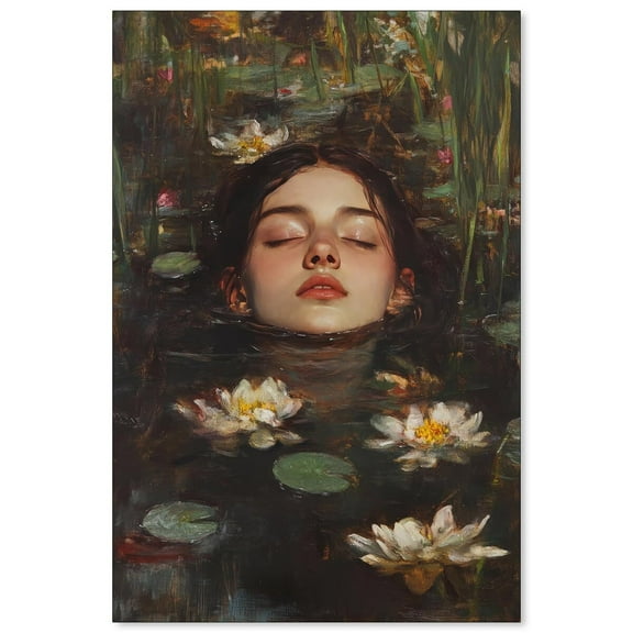 Antique Victorian Canvas Poster Dark Academia Moody Wall Art Gothic Aesthetic Oil Painting for Cottagecore Bedroom Wall Decor